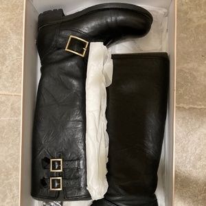 Jimmy Choo Biker II Leather Boots Size 8.5 Black